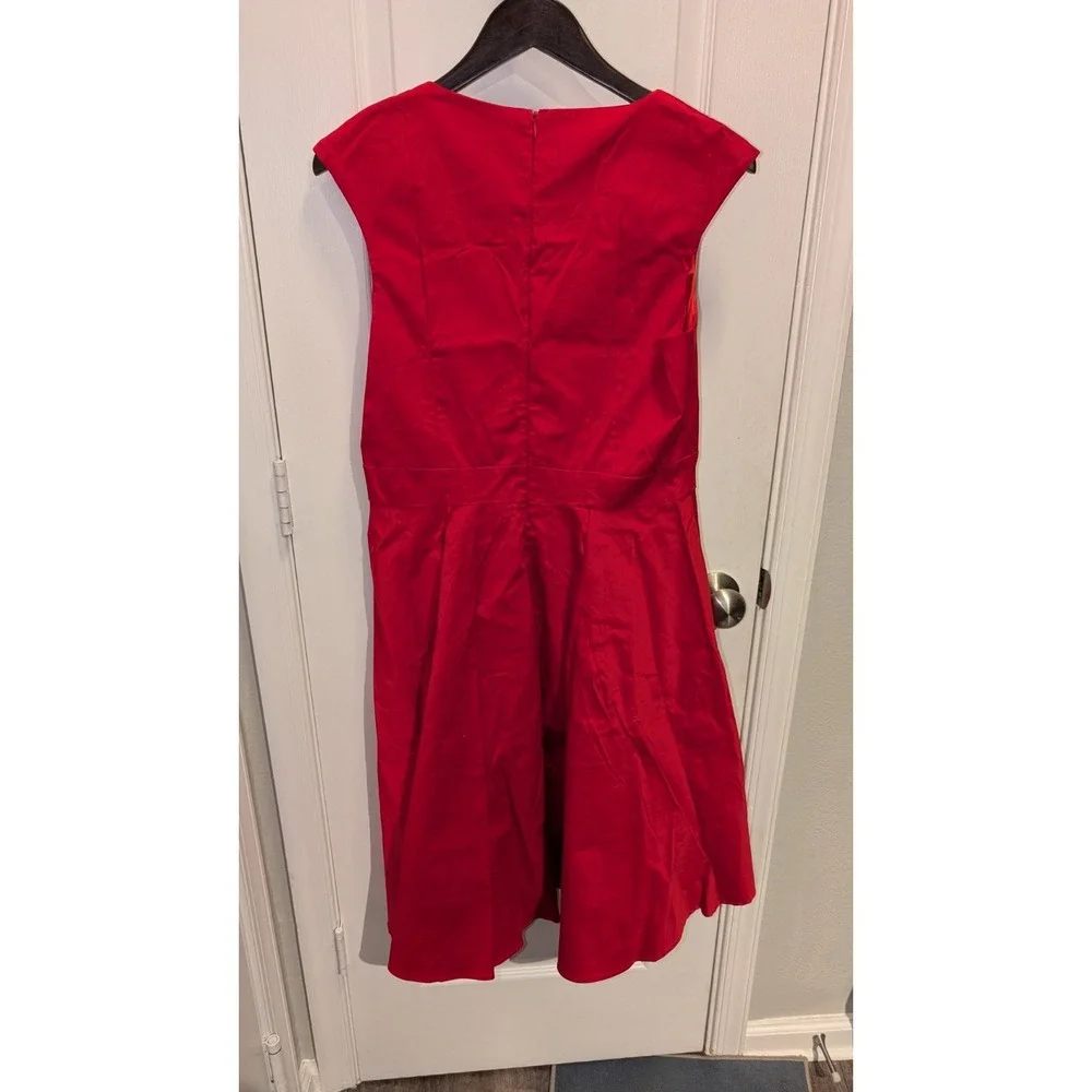 Women's Bo Fly‎ 60s Style Red Dress Size XXL - Picture 4 of 5